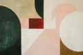 Fototapeta malowana geometryczna abstrakcja