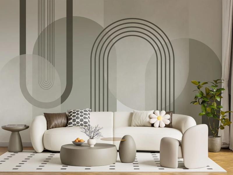 Fototapeta geometryczna abstrakcyjne łuki