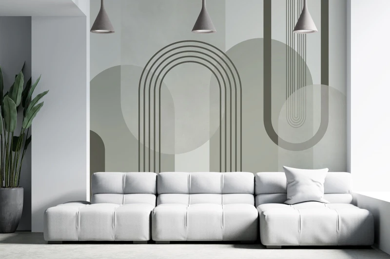 Fototapeta geometryczna abstrakcyjne łuki