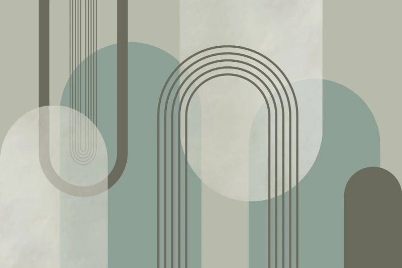 Fototapeta geometryczna abstrakcyjne łuki