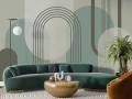Fototapeta geometryczna abstrakcyjne łuki