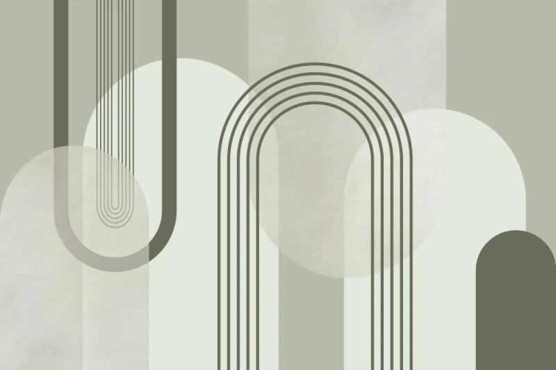 Fototapeta geometryczna abstrakcyjne łuki