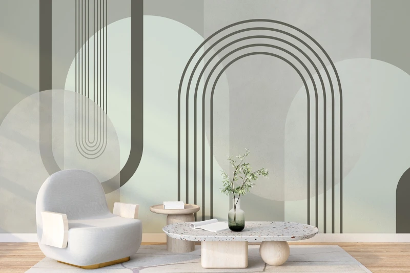 Fototapeta geometryczna abstrakcyjne łuki