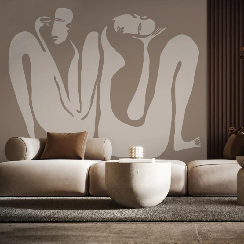 Fototapeta Wallart Couple Beige