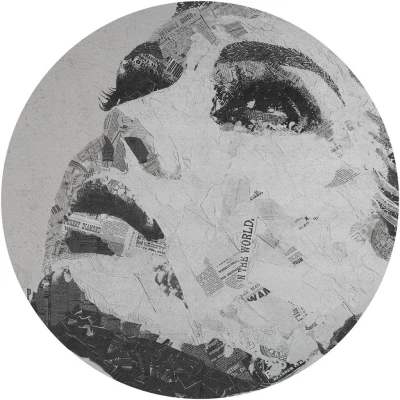 Fototapeta w kształcie koła - Portret kobiety