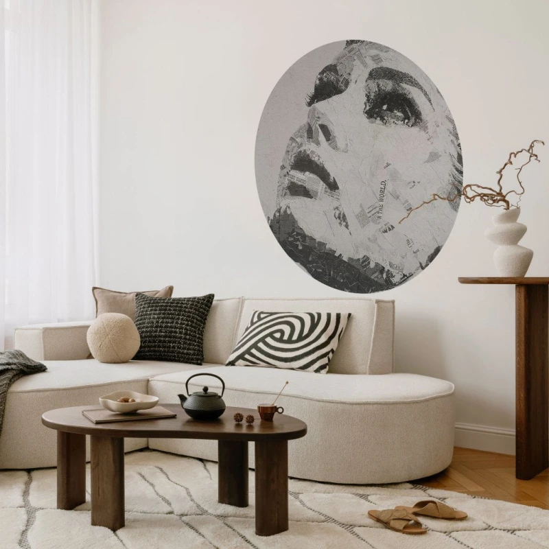 Fototapeta w kształcie koła - Audrey