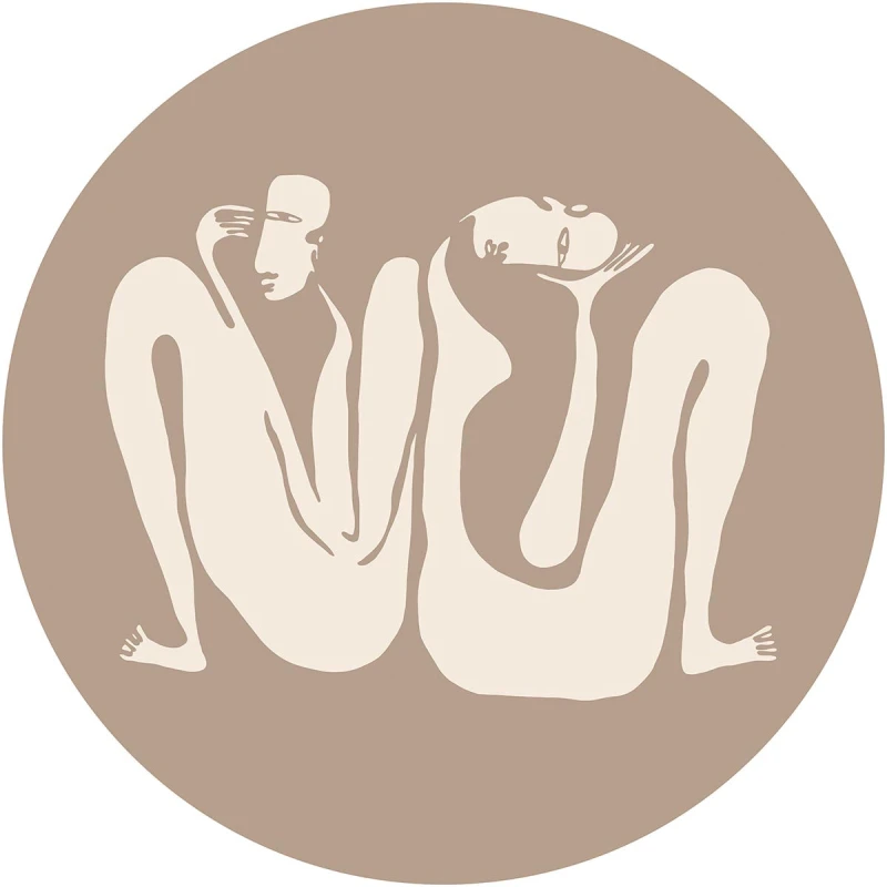 Fototapeta w kształcie koła - Couple Beige
