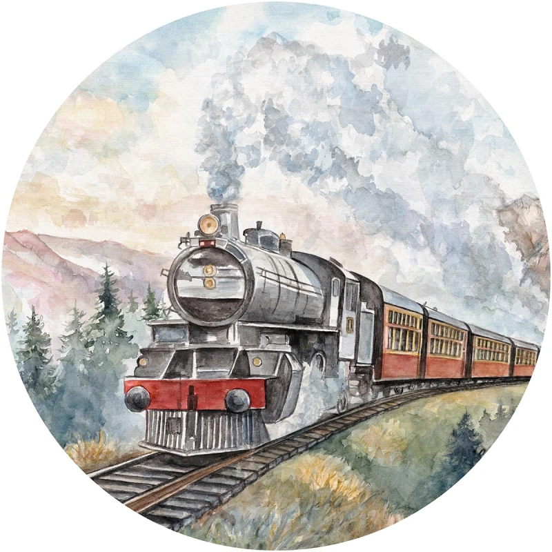 Fototapeta w kształcie koła - Express