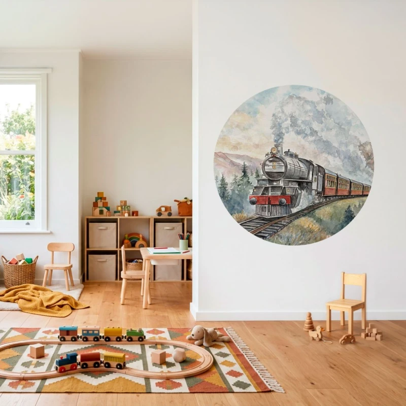 Fototapeta w kształcie koła - Express