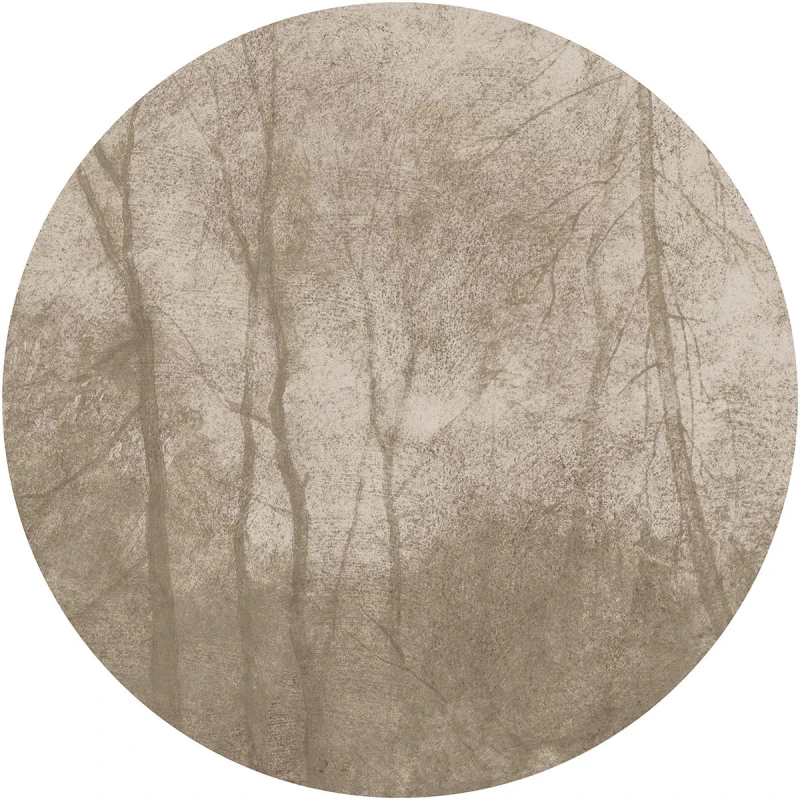 Fototapeta w kształcie koła - Foogy Beige