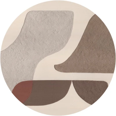 Fototapeta w kształcie koła - Geometryczna kompozycja