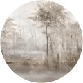 Fototapeta w kształcie koła - Lacus Beige
