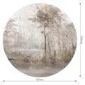 Fototapeta w kształcie koła - Lacus Beige