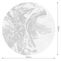 Fototapeta w kształcie koła - Light Flower