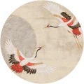 Fototapeta w kształcie koła - Modern Tsuru