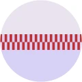 Fototapeta w kształcie koła - Pixel Lilac