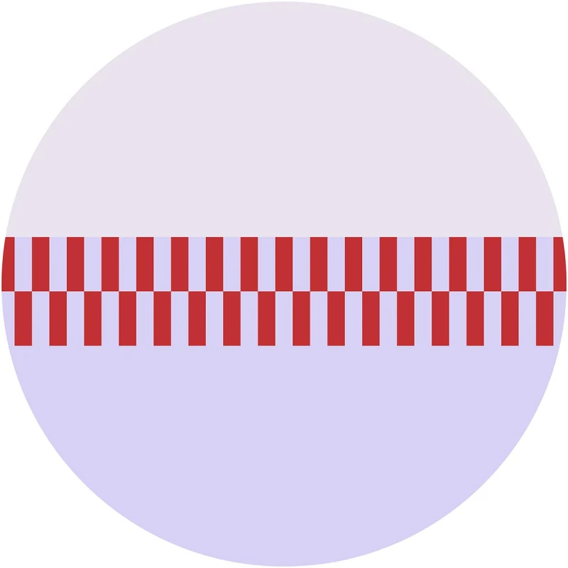 Fototapeta w kształcie koła - Pixel Lilac