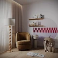 Fototapeta w kształcie koła - Pixel Lilac