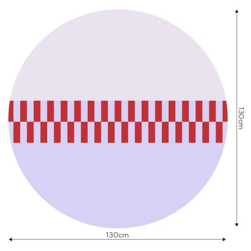 Fototapeta w kształcie koła - Pixel Lilac