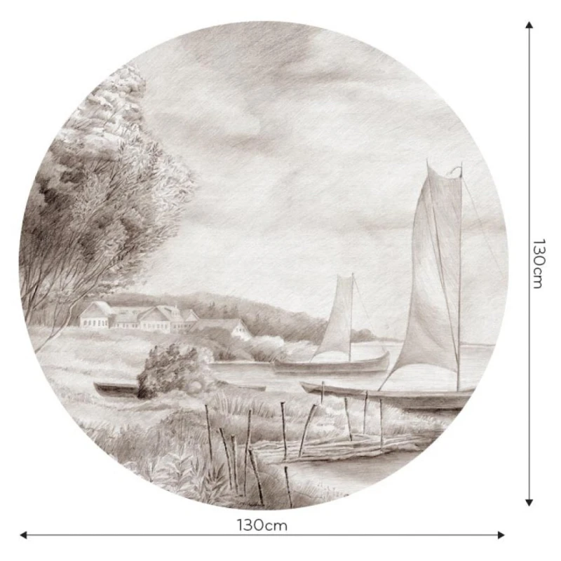 Fototapeta w kształcie koła - Regatta