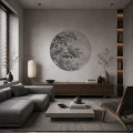 Fototapeta w kształcie koła - Sanctuary Grey