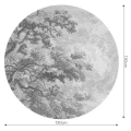 Fototapeta w kształcie koła - Sanctuary Grey