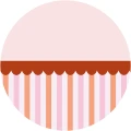 Fototapeta w kształcie koła - Stripe Candy