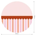 Fototapeta w kształcie koła - Stripe Candy