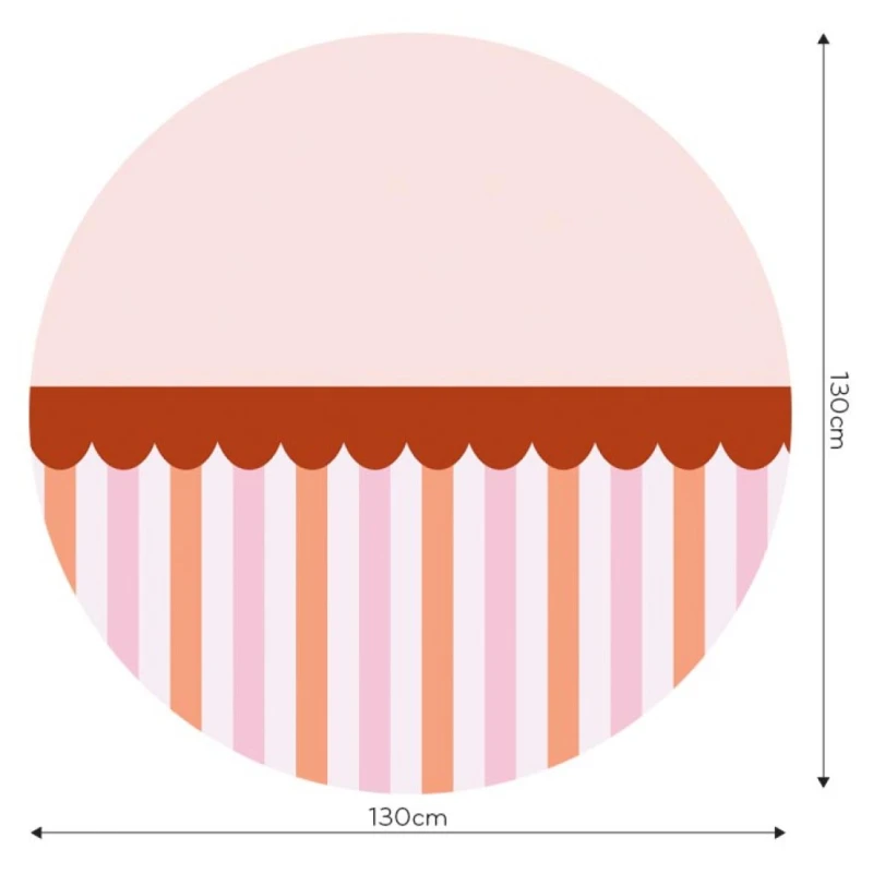 Fototapeta w kształcie koła - Stripe Candy