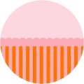 Fototapeta w kształcie koła - Stripe Juicy