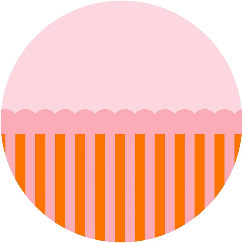 Fototapeta w kształcie koła - Stripe Juicy