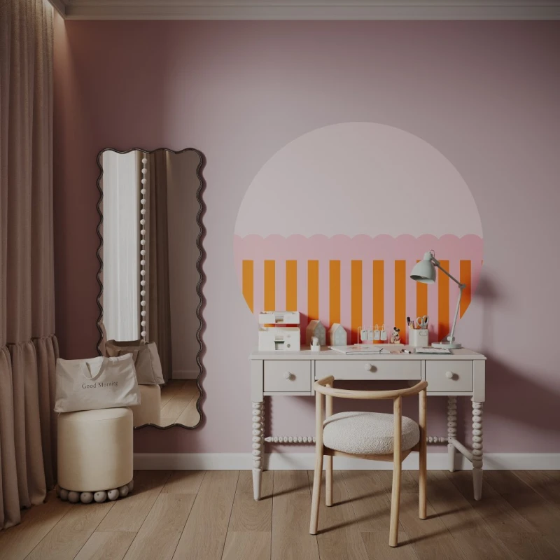 Fototapeta w kształcie koła - Stripe Juicy