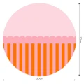 Fototapeta w kształcie koła - Stripe Juicy