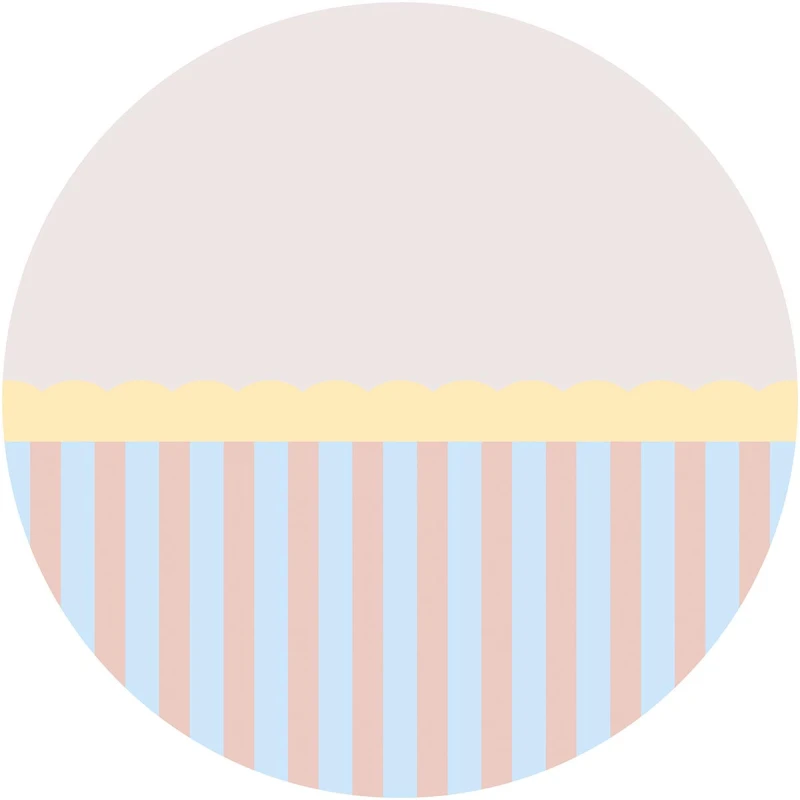 Fototapeta w kształcie koła - Stripe Powder