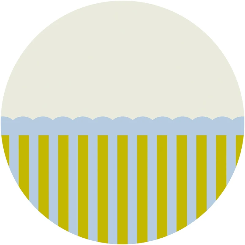 Fototapeta w kształcie koła - Stripe Sugar