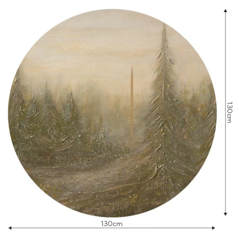 Fototapeta w kształcie koła - Taiga