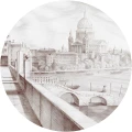 Fototapeta w kształcie koła - Tamis