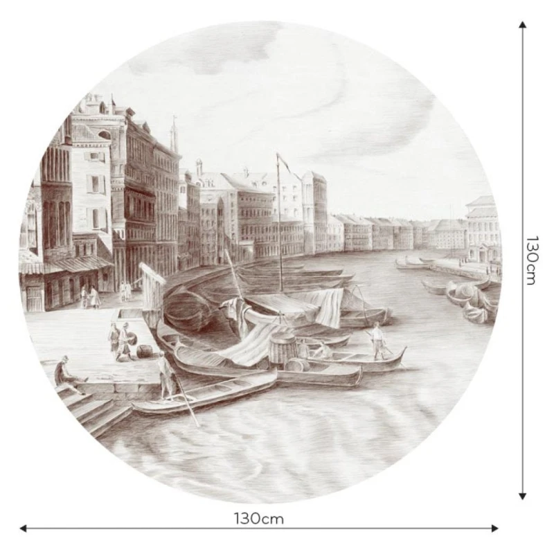 Fototapeta w kształcie koła - Venezia
