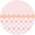 Fototapeta w kształcie koła - Wave Peach