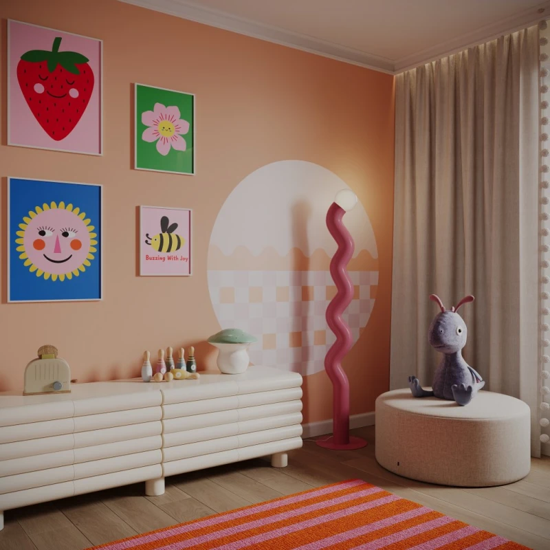 Fototapeta w kształcie koła - Geometryczny wzór