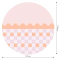 Fototapeta w kształcie koła - Wave Peach