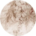 Fototapeta w kształcie koła - Wisteria Beige