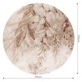Fototapeta w kształcie koła - Wisteria Beige
