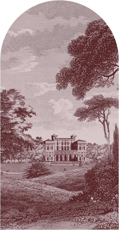 Fototapeta w kształcie łuku - Cartagine Burgundy