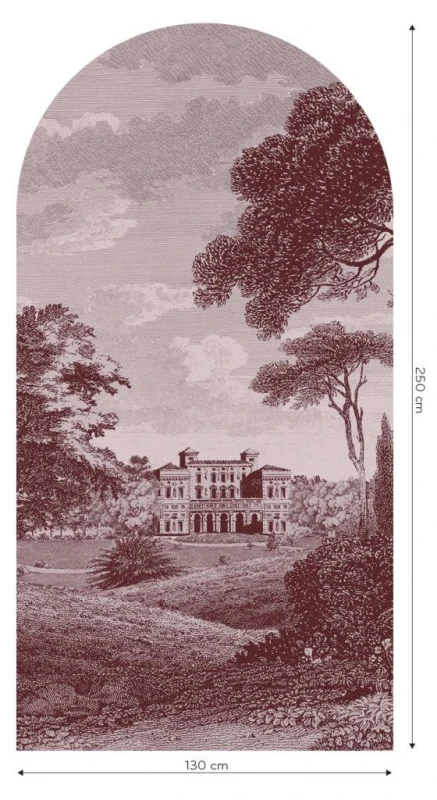Fototapeta w kształcie łuku - Cartagine Burgundy
