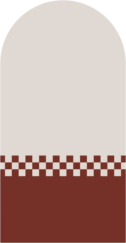 Fototapeta w kształcie łuku - Check Clay