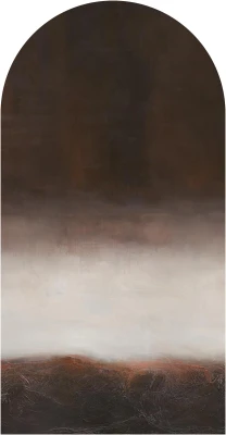 Fototapeta w kształcie łuku - Brązowa abstrakcja
