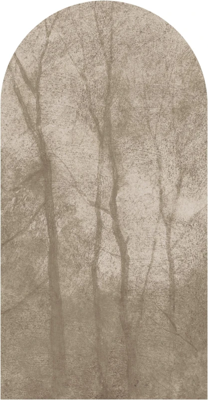 Fototapeta w kształcie łuku - Foogy Beige