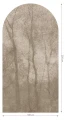 Fototapeta w kształcie łuku - Foogy Beige