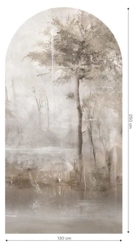 Fototapeta w kształcie łuku - Lacus Beige
